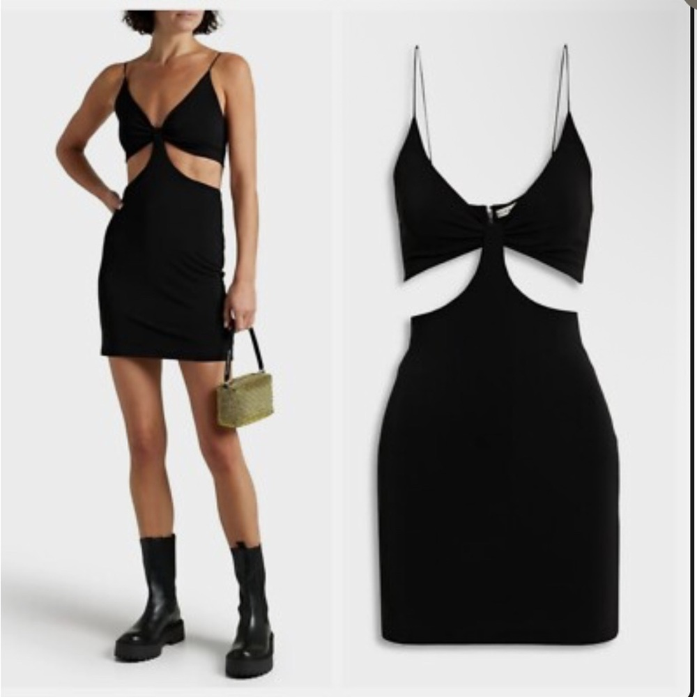 Alice + Olivia Black  Havana cut out Dress